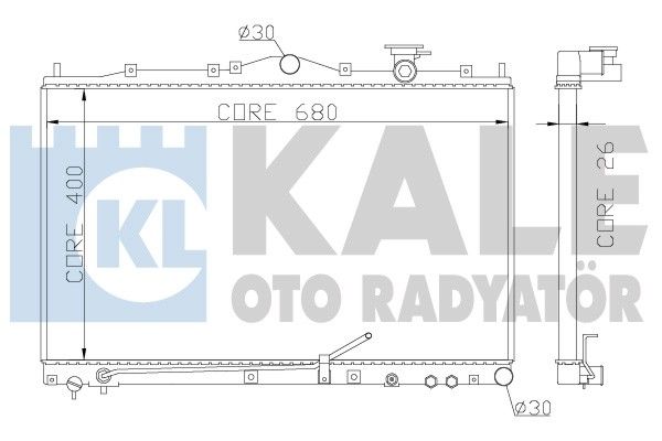 KALE OTO RADYATÖR Radiators, Motora dzesēšanas sistēma 369400